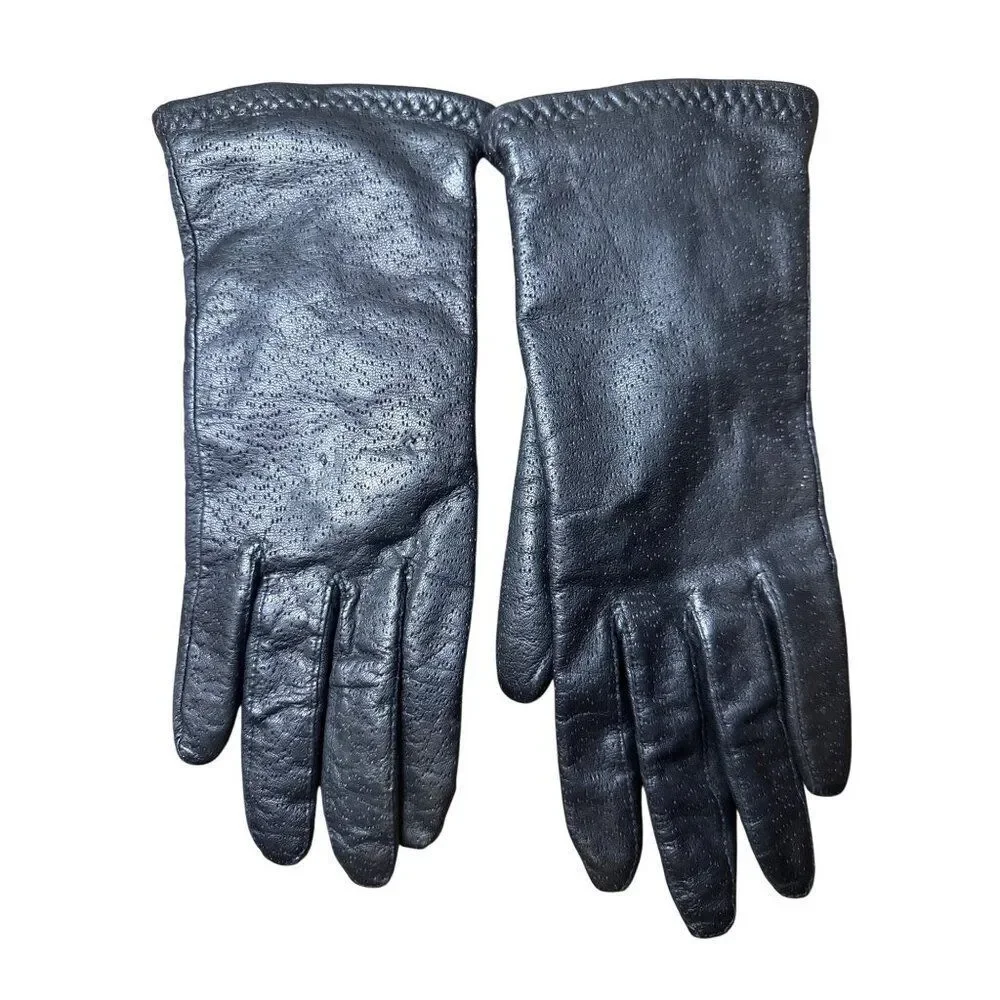 Vintage 80's/90's Lined Leather Thinsulate Insulated Gloves‎ XL